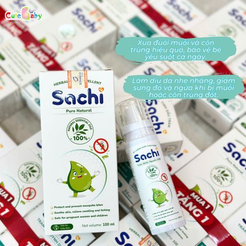 Xịt chống muỗi thảo dược Sachi