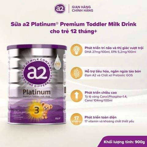 Sữa A2 Platinum số 3 900g