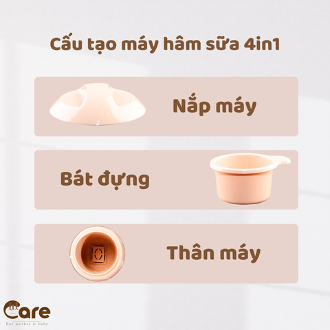 Máy hâm sữa 4in1 Little Care hình nấm