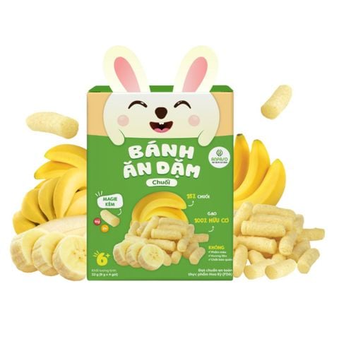Bánh Ăn Dặm Vị Chuối Cho Bé Anpaso 32g