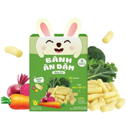 Bánh Ăn Dặm Vị Rau Củ Cho Bé Anpaso 32g