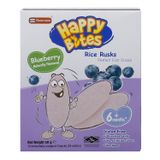 Bánh gạo ăn dặm Happy Bites vị việt quất 50g