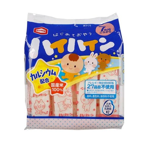 Bánh gạo tươi Nhật Haihain vị hải sản cho bé 7M+