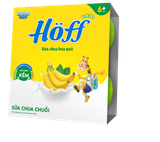 Sữa chua ăn Hoff vị chuối cho bé từ 6 tháng tuổi 4 vỉ x 55g
