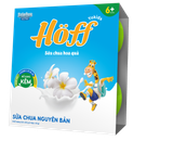 Sữa chua hoa quả Hoff vị nguyên bản cho bé từ 6 tháng tuổi vỉ 4 hộp x 55g