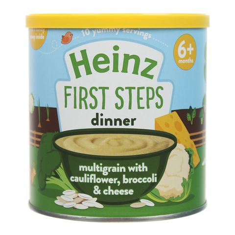 Bột ăn dặm Heinz vị súp lơ bông cải phô mai 200g cho bé 6M+