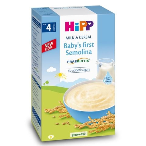 Bột ăn dặm khởi đầu HiPP sữa, ngũ cốc hộp 250g (từ 6 tháng)