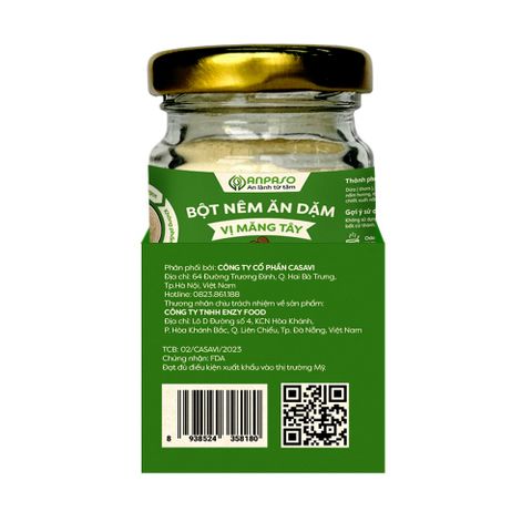 Bột nêm ăn dặm Anpaso vị măng tây 60g