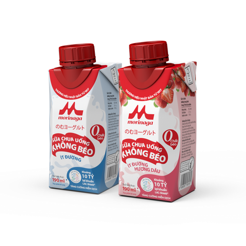 SỮA CHUA UỐNG KHÔNG BÉO ÍT ĐƯỜNG MORINAGA