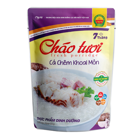 Cháo tươi Cây Thị vị cá chẽm, khoai môn gói 240g (từ 7 tháng)