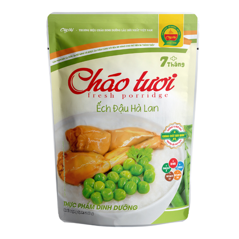 Cháo tươi Cây Thị Ếch Đậu Hà Lan 240g (Bé từ 7 tháng)