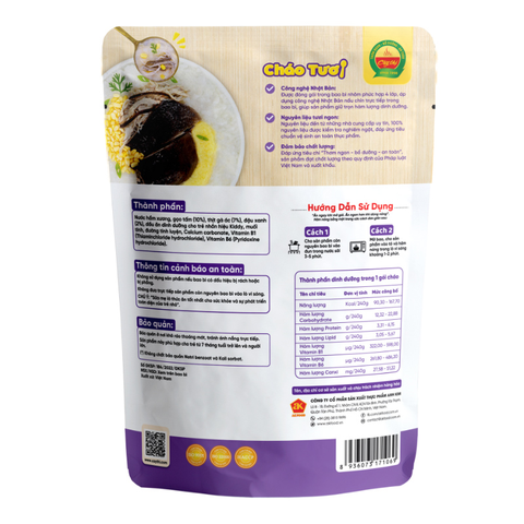 Cháo tươi Cây Thị vị gà ác, đậu xanh gói 240g (từ 7 tháng)