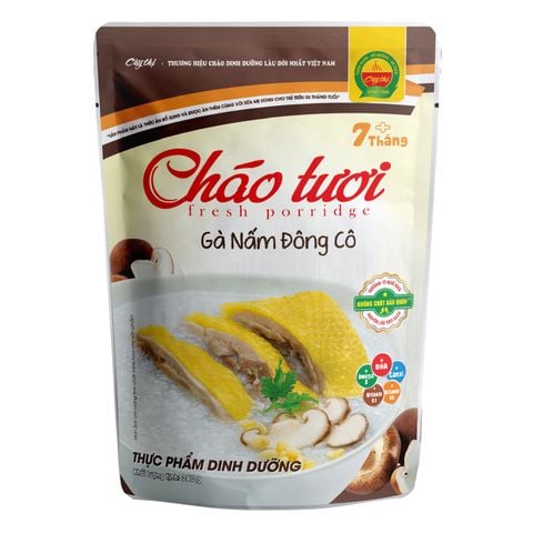 Cháo tươi Cây Thị vị gà, nấm đông cô gói 240g (từ 7 tháng)