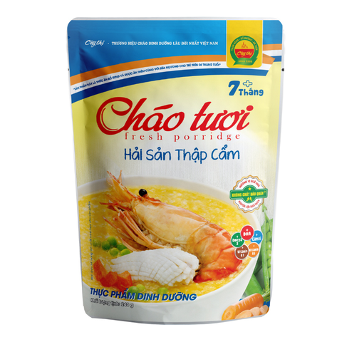 Cháo tươi Cây Thị vị hải sản thập cẩm gói 240g (từ 7 tháng)