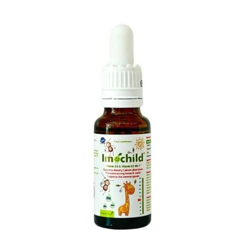 Vitamin D3K2 DHA Imochild 20ml (từ 0 tháng)