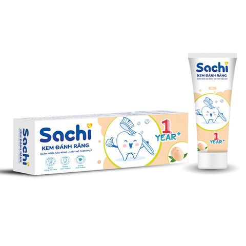 Kem đánh răng Sachi 60g 1Y+