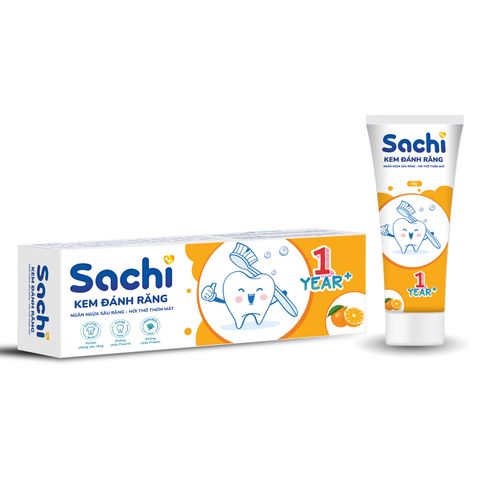 Kem đánh răng Sachi 60g 1Y+