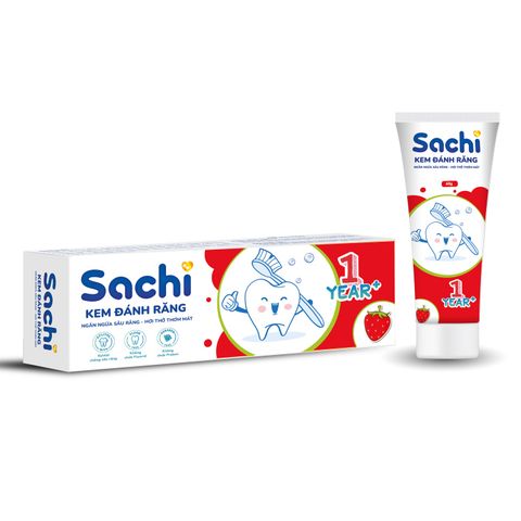 Kem đánh răng Sachi 60g 1Y+
