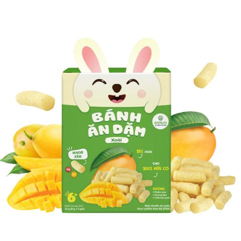 Bánh Ăn Dặm Vị Xoài Cho Bé Anpaso 32g