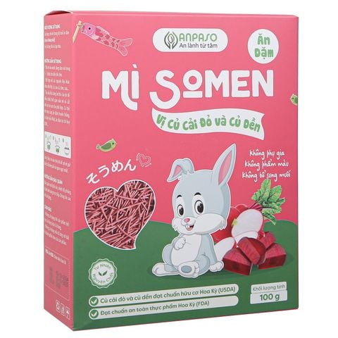 Mì somen vị củ cải đỏ và củ rền Anpaso 100g