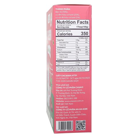 Mì somen vị củ cải đỏ và củ rền Anpaso 100g