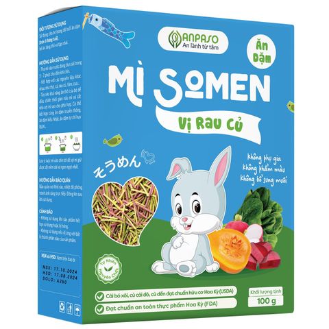 Mì somen ăn dặm Anpaso vị rau củ 100g