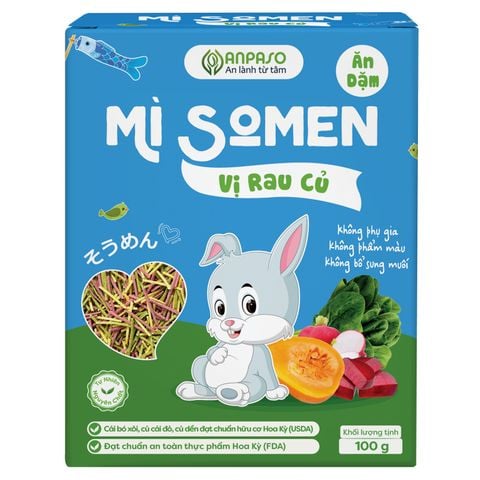 Mì somen ăn dặm Anpaso vị rau củ 100g