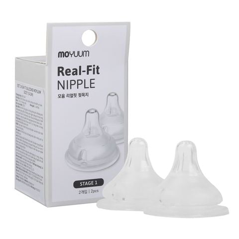 Núm ty bình sữa Moyuum siêu mềm số 1