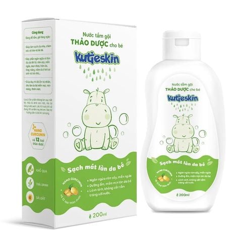 Nước tắm gội thảo dược Kutieskin 200ml