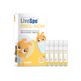 LiveSpo PREG-MOM Hỗ Trợ Giảm Táo Bón, Biếng Ăn bổ sung lợi khuẩn đường ruột (20 ống x 5ml)
