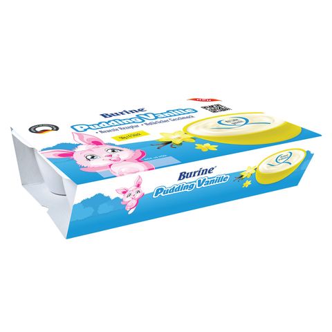 Cháo sữa Pudding Burine 300g hương vani cho bé 6M+