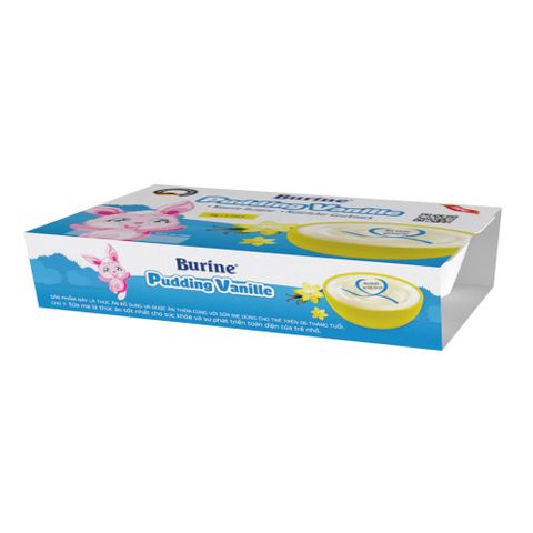 Cháo sữa Pudding Burine 300g hương vani cho bé 6M+