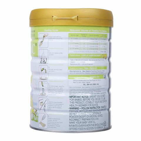 Sữa Purelac số 1 800g (0 - 6 tháng) Royal+ Infant Formula
