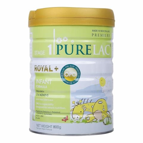 Sữa Purelac số 1 800g (0 - 6 tháng) Royal+ Infant Formula