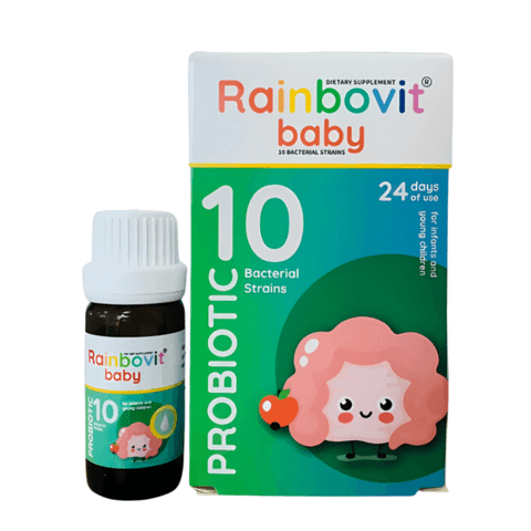 Men 10 Chủng Rainbovit Baby Probiotic 5ml cho bé từ 2 tháng tuổi