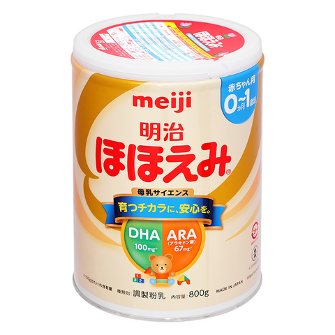 Sữa bột nội địa Nhật Meiji Hohoemi Milk 800g (0 - 12 tháng)