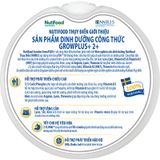 Sữa bột Nutifood GrowPLUS+ bạc 1+ hương vani 800g (1 - 2 tuổi)