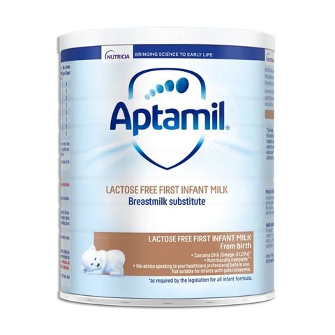 Sữa Aptamil Lactose Free sữa cho trẻ bất dung nạp Lactose dưới 12 tháng (0 - 12 tháng)