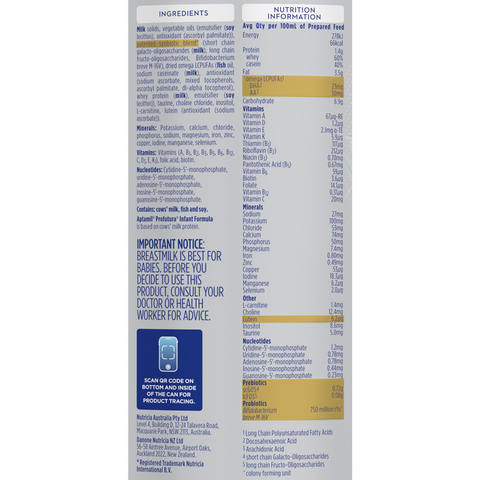 Sữa bột Aptamil Úc Profutura số 1 900g (0 - 6 tháng)