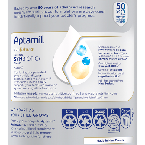 Sữa bột Aptamil Úc Profutura số 3 900g (1 - 3 tuổi)