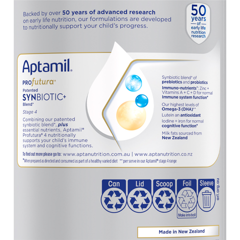 Sữa bột Aptamil Úc Profutura số 4 900g (từ 3 tuổi)