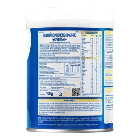 Sữa bột Nutifood GrowPlus+ Boosting Digestion 400g (0-12M)