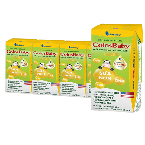 Sữa bột pha sẵn ColosBaby Gold 110ml (lốc 4 hộp)