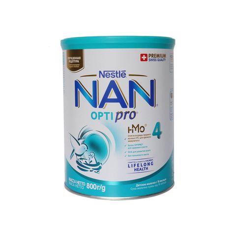 Sữa bột NAN Optipro HMO số 4 800g (trên 18 tháng)