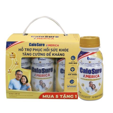 Lốc 6 chai sữa bột pha sẵn CaloSure AMERICA 237ml