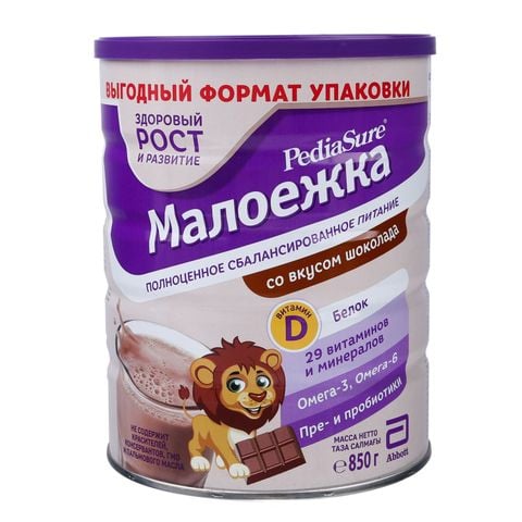 Sữa bột PediaSure Nga Vị Socola 850g (1 - 10 tuổi)