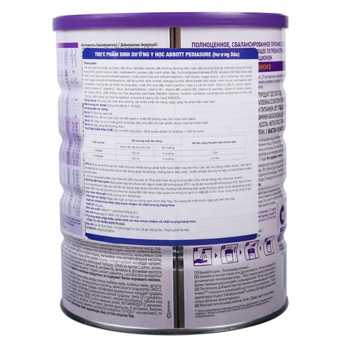 Sữa Pediasure Nga vị dâu 850g (1 - 10 tuổi)