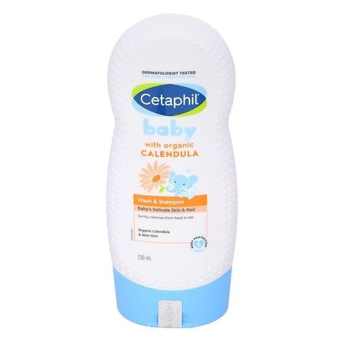 Sữa tắm & gội 2in1 cho bé Cetaphil Baby chiết xuất hoa cúc hữu cơ 230 ml