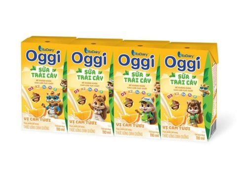 Sữa trái cây Oggi ( 1 lốc 4h)