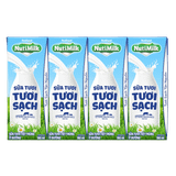 Sữa tươi Nutimilk ít đường (1 lốc 4h 180ml)